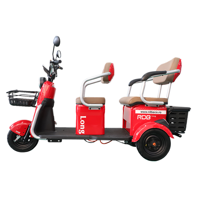 Trójkołowiec elektryczny RDB LONG, bez prawa jazdy, 2000W, 25km/h
