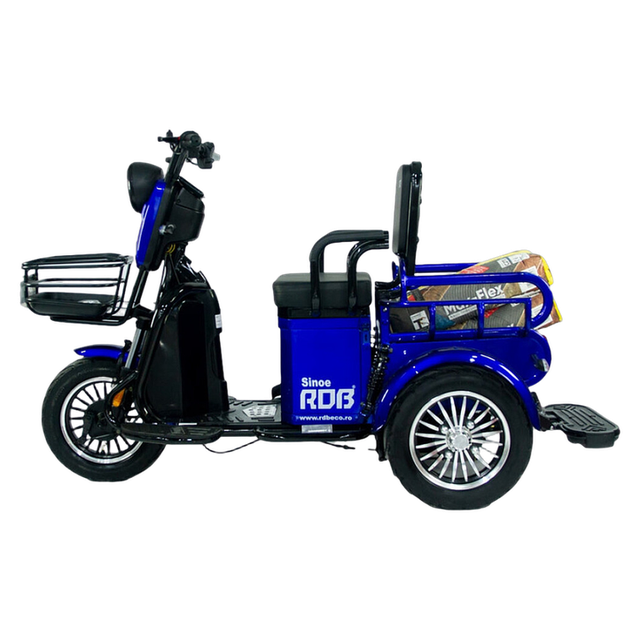Trójkołowy skuter elektryczny RDB Sinoe bez prawa jazdy, 500W, 25 km/h