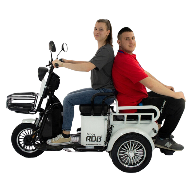 Trójkołowy skuter elektryczny RDB Sinoe bez prawa jazdy, 500W, 25 km/h