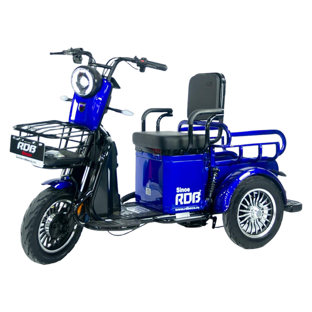 Trójkołowy skuter elektryczny RDB Sinoe bez prawa jazdy, 500W, 25 km/h
