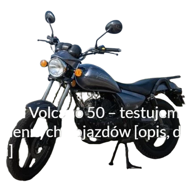 Motorower Barton Volcano 50 - motorower inspirowany klasycznymi chopperami